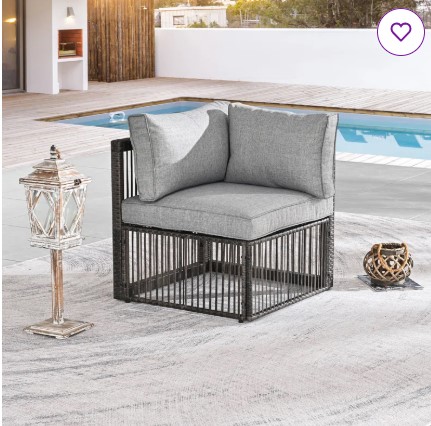 Adelfa Wicker Patio Chair with Cushions
